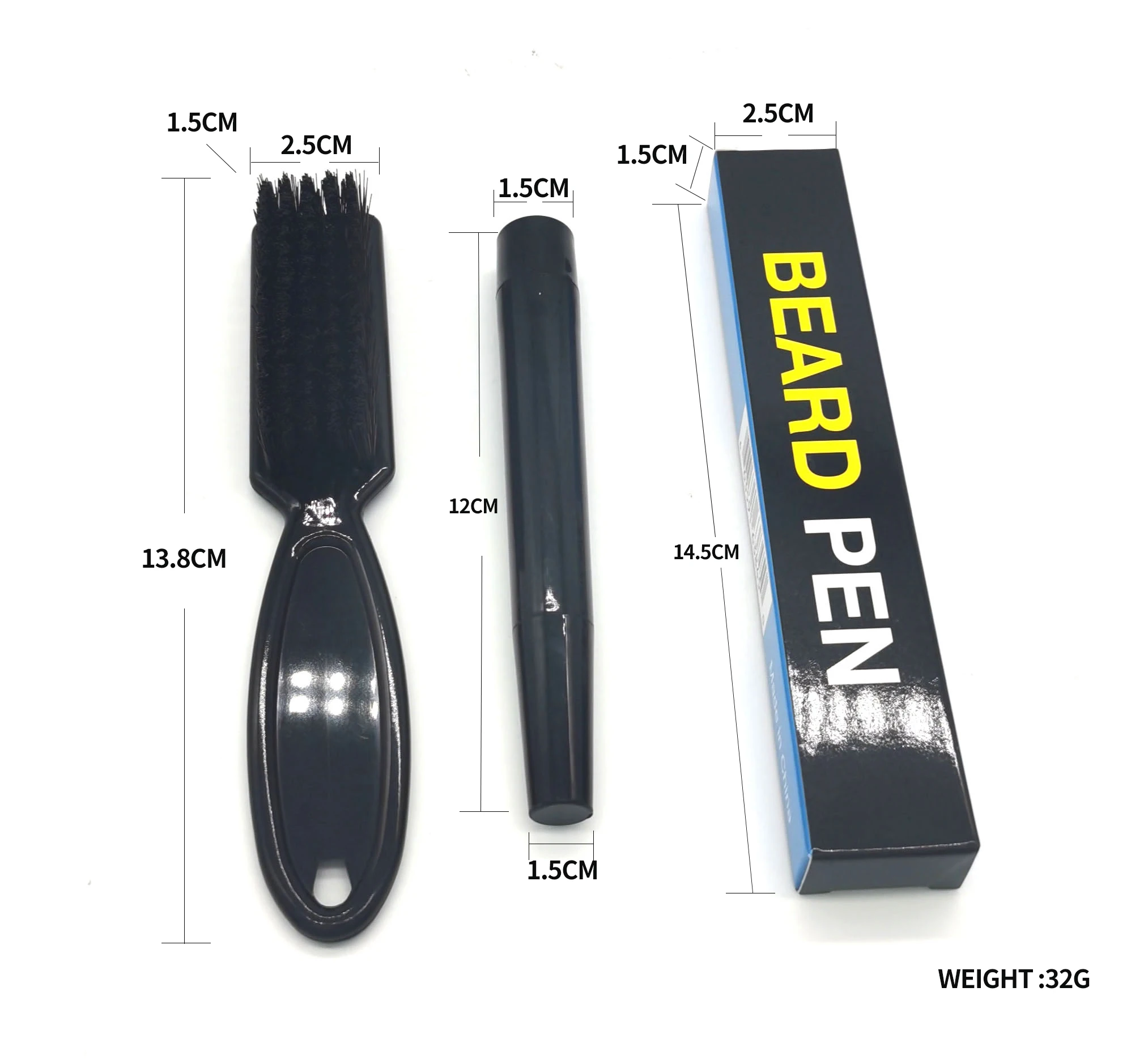 New Beard Pen And Beard Brush Waterproof Filler Pencil Combination Coverage Enhancer Lasting Repair Moustache Coloring Shape Too
New Beard Pen And Beard Brush Waterproof Filler Pencil Combination Coverage Enhancer Lasting Repair Moustache Coloring Shape Too