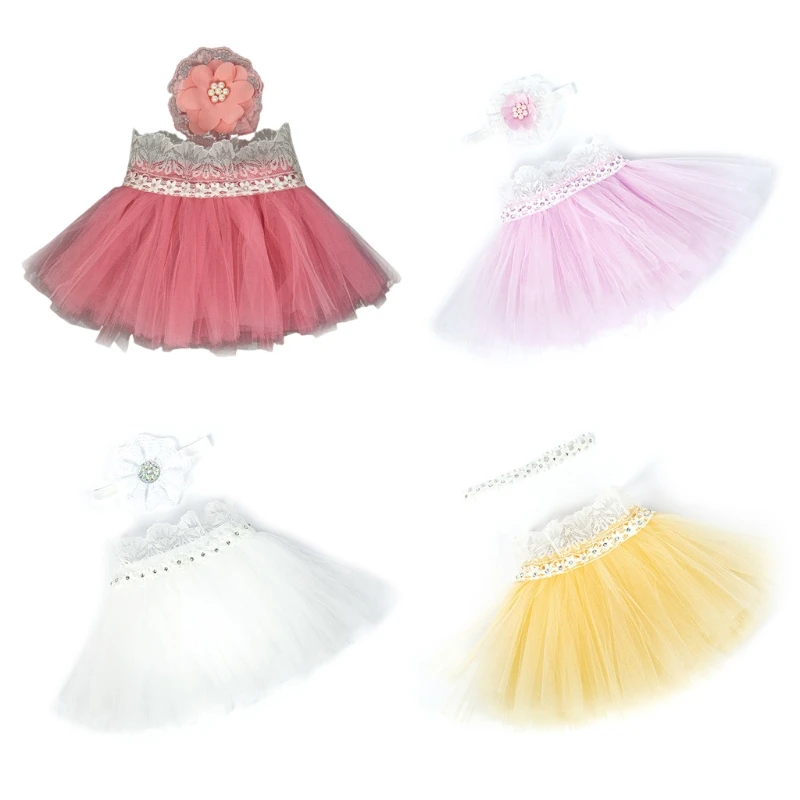 Cute Princess Newborn Photography Props Infant Costume Outfit with Flower Headband Baby Girl Summer Dress
Cute Princess Newborn Photography Props Infant Costume Outfit with Flower Headband Baby Girl Summer Dress
