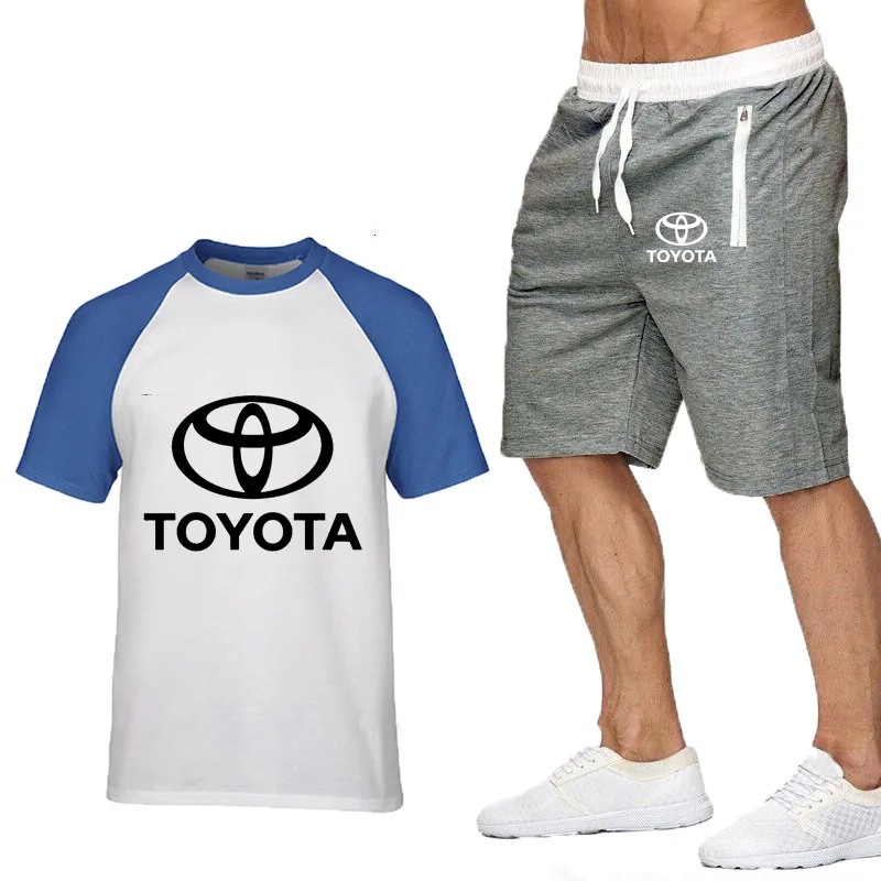 Mens Short sleeve Toyota Car Logo printing Casual Summer Mens t Shirt short sleeve Cotton Men's T Shirts+shorts 2pcs suit
Mens Short sleeve Toyota Car Logo printing Casual Summer Mens t Shirt short sleeve Cotton Men's T Shirts+shorts 2pcs suit