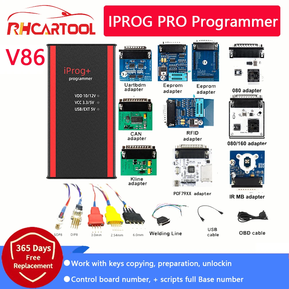 Инструменты диагностики OBD2, программатор iPROG + Iprog Pro V86 3 в 1 IMMO + сброс подушек безопасности, замена сканера кода Carprog/Digiprog/Tango
Инструменты диагностики OBD2, программатор iPROG + Iprog Pro V86 3 в 1 IMMO + сброс подушек безопасности, замена сканера кода Carprog/Digiprog/Tango