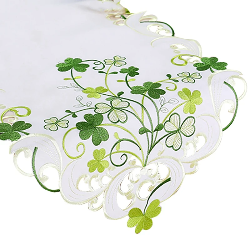 Table Runner, Farmhouse Hollow Floral Embroidered Rectangle Table Flags for Dining Coffee Home Tabletop Decoration
Table Runner, Farmhouse Hollow Floral Embroidered Rectangle Table Flags for Dining Coffee Home Tabletop Decoration