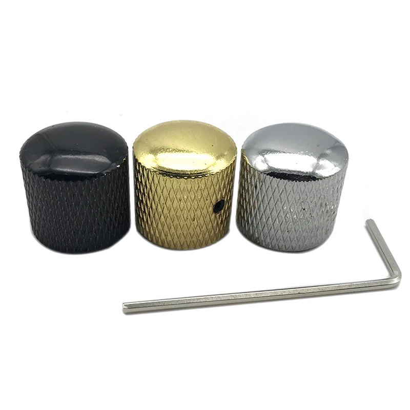 4pcs Metal Dome Tone Tunning Knob with Hexagon Screws Lock Volume Control Buttons for Electric Guitar Bass Black/Chrome/Gold
4pcs Metal Dome Tone Tunning Knob with Hexagon Screws Lock Volume Control Buttons for Electric Guitar Bass Black/Chrome/Gold