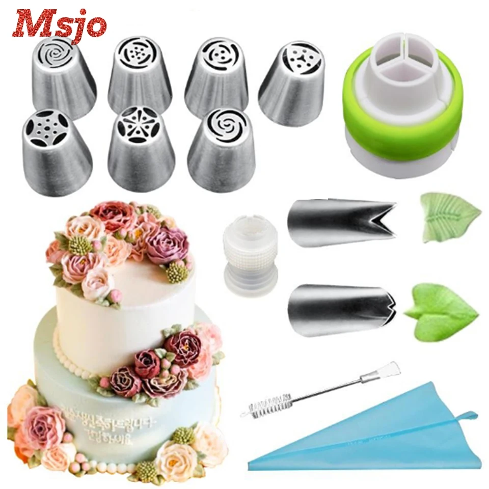 Msjo 11pcs Russian Tulip Icing Piping Nozzles Stainless Pastry Nozzles Confectionery Bag Leaf Nozzles Cake Decorating Tools Set 
Msjo 11pcs Russian Tulip Icing Piping Nozzles Stainless Pastry Nozzles Confectionery Bag Leaf Nozzles Cake Decorating Tools Set