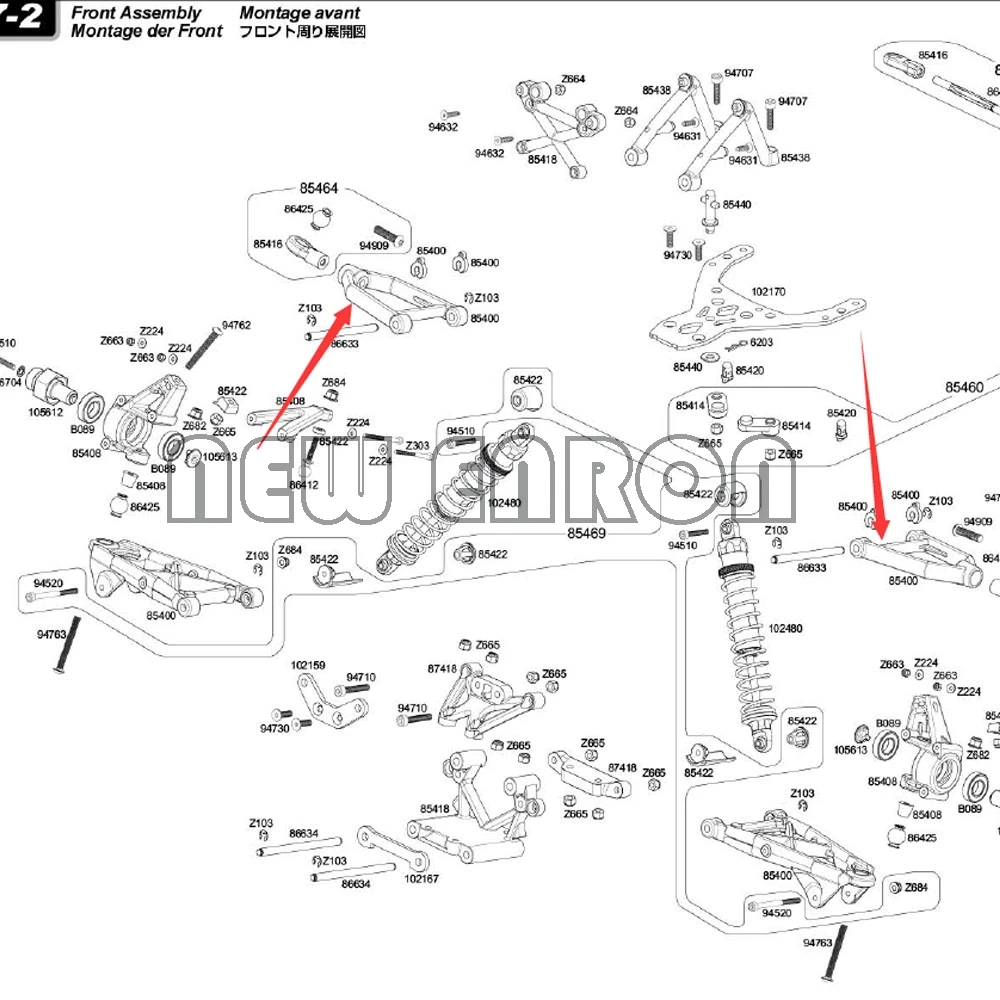 Aluminum Front Upper Suspension Arm 2pcs B85400 For RC 1/5 1/5 HPI Baja 5B 5T 2.0 5SC SS 5B Flux 5R 1970 Metal
Aluminum Front Upper Suspension Arm 2pcs B85400 For RC 1/5 1/5 HPI Baja 5B 5T 2.0 5SC SS 5B Flux 5R 1970 Metal