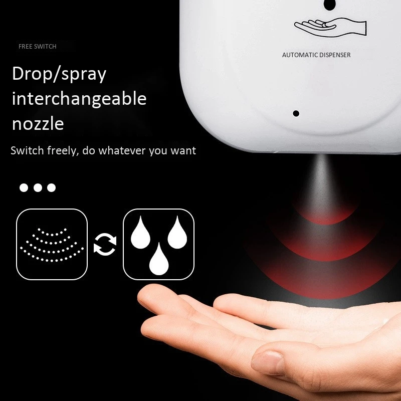 1000ML Automatic Soap Dispenser Wall Mounted IR Sensor Hand Washer Pump Touchless Liquid Dispenser, Spray Type
1000ML Automatic Soap Dispenser Wall Mounted IR Sensor Hand Washer Pump Touchless Liquid Dispenser, Spray Type