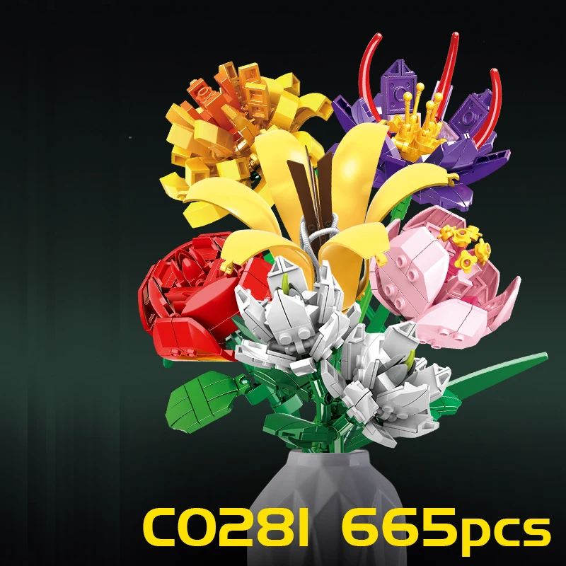 City Flower Series Jasmine Crocus Indoor Atmosphere Props Bonsai Building Blocks Bricks Toys Christmas Gifts
City Flower Series Jasmine Crocus Indoor Atmosphere Props Bonsai Building Blocks Bricks Toys Christmas Gifts