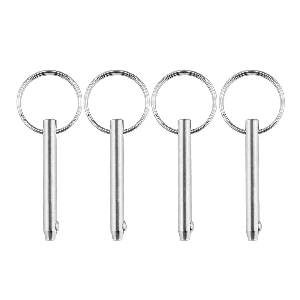 4pieces 5x51mm Stainless Steel Quick Release Pin Fit For Boat Top Deck Hinge -Boats Hinge Pins, Marine Hardwre Heavy Duty
4pieces 5x51mm Stainless Steel Quick Release Pin Fit For Boat Top Deck Hinge -Boats Hinge Pins, Marine Hardwre Heavy Duty