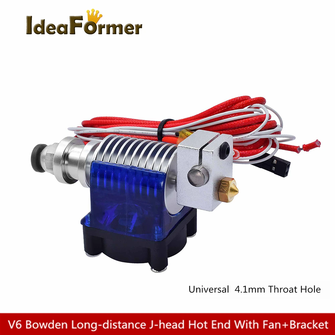 3D принтер E3D V6 Remote Bowden J head Hot End длинное отверстие для горла 4 1 мм с охлаждающим