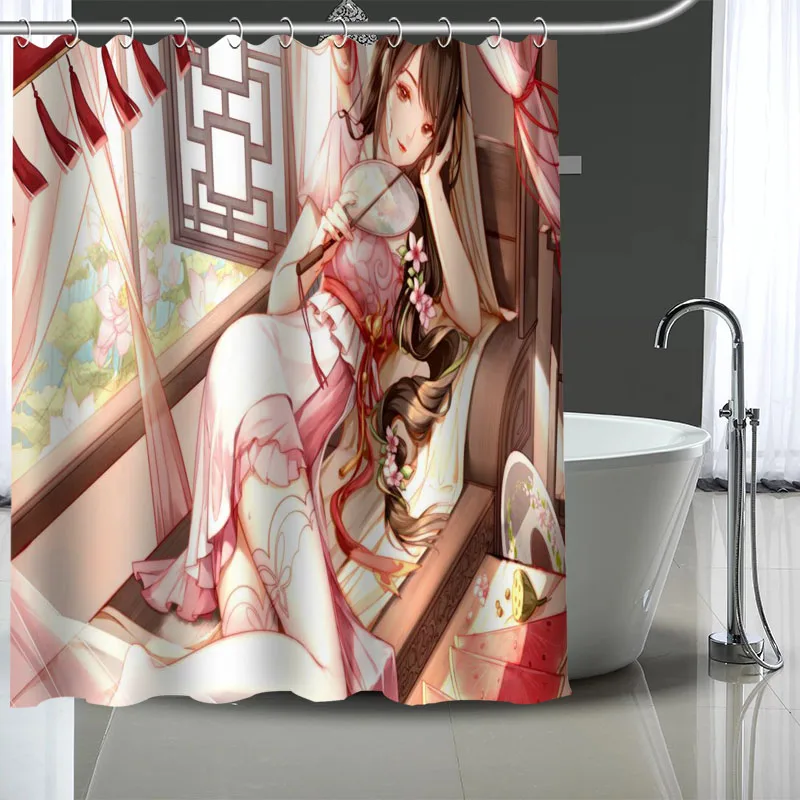 Hot Sale Custom Sexy Anime Girl Shower Curtains DIY Bathroom Curtain Fabric Washable Polyester for Bathtub Art Decor
Hot Sale Custom Sexy Anime Girl Shower Curtains DIY Bathroom Curtain Fabric Washable Polyester for Bathtub Art Decor