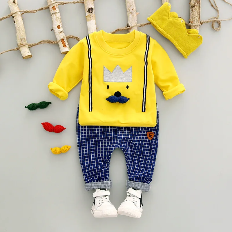 HYLKIDHUOSE Autumn Baby Girls Boys Clothing Sets Casual Cotton Children Kids Clothes Outfit Infant Beard T Shirt Grid Pants
HYLKIDHUOSE Autumn Baby Girls Boys Clothing Sets Casual Cotton Children Kids Clothes Outfit Infant Beard T Shirt Grid Pants