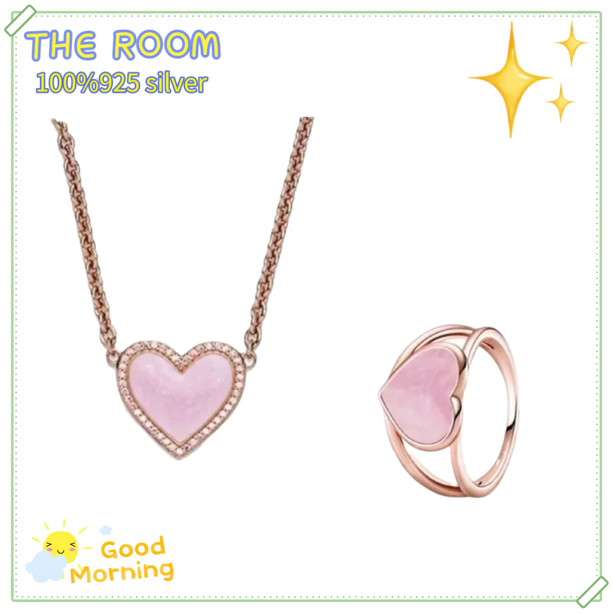 925 pure silver pink heart short original Pandora ring necklace, designed for women luxury jewelry to create a fashion classic
925 pure silver pink heart short original Pandora ring necklace, designed for women luxury jewelry to create a fashion classic
