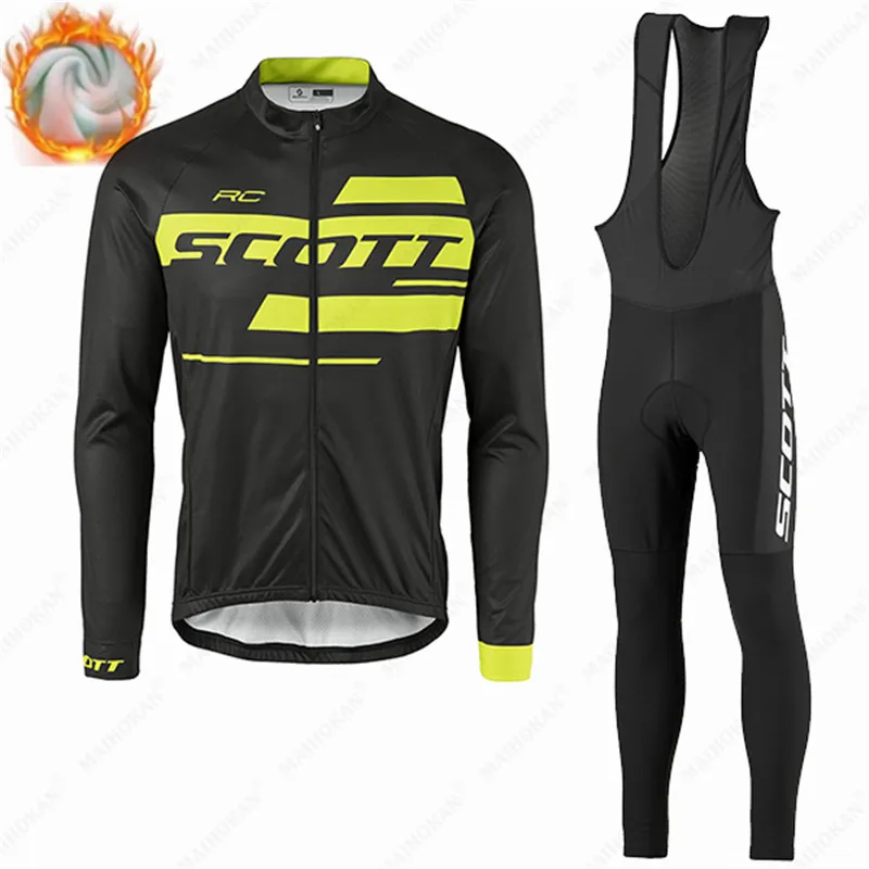 Scott 2021 Winter Cycling Clothing Long Sleeve Jersey Mens Pro Team Warm Jacket Set MTB Clothes Thermal Fleece Ropa Ciclismo 
Scott 2021 Winter Cycling Clothing Long Sleeve Jersey Mens Pro Team Warm Jacket Set MTB Clothes Thermal Fleece Ropa Ciclismo