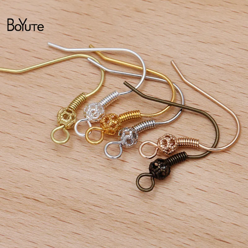 BoYuTe (100 Pieces/Lot) 19*19MM Metal Brass Ear Hook Earring Hooks with Flower Ball Diy Handmade Jewelry Accessories
BoYuTe (100 Pieces/Lot) 19*19MM Metal Brass Ear Hook Earring Hooks with Flower Ball Diy Handmade Jewelry Accessories