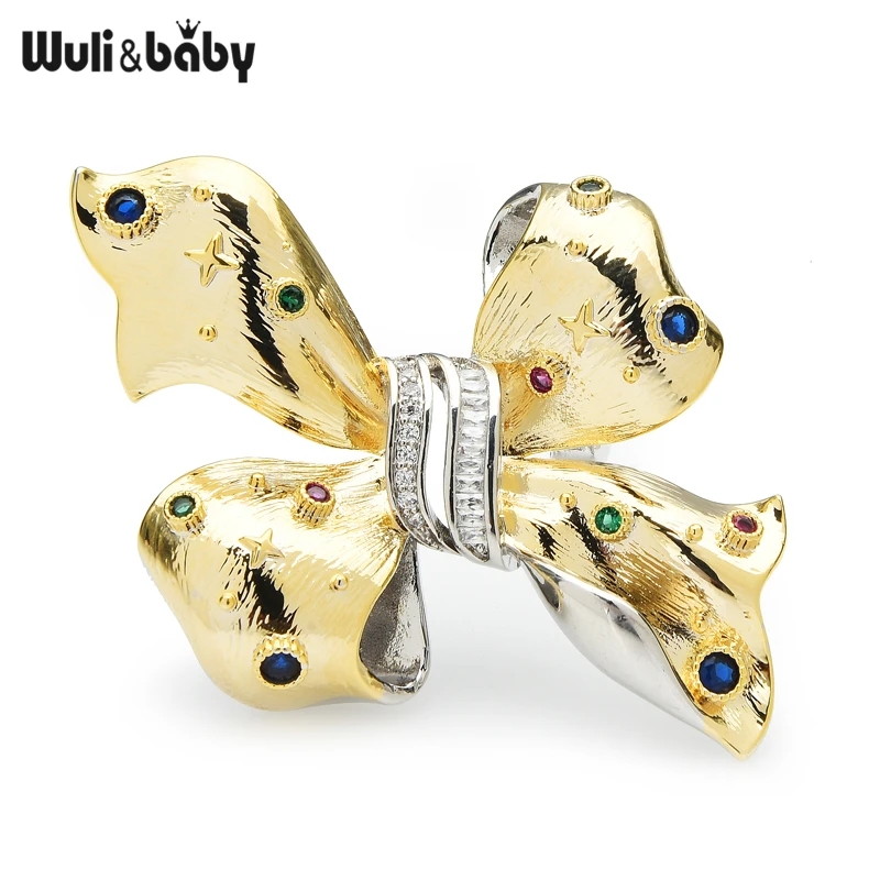 Wuli & baby, высококачественные броши в форме банта для женщин, унисекс, с фианитом, с бантом, новогодняя брошь, булавка, подарки
Wuli & baby, высококачественные броши в форме банта для женщин, унисекс, с фианитом, с бантом, новогодняя брошь, булавка, подарки