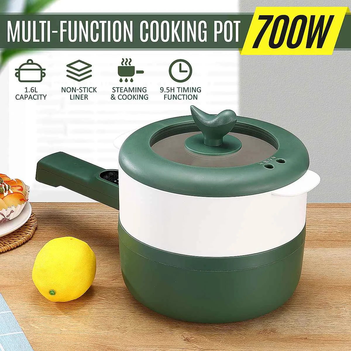220V Mini Multifunction Electric Cooking Machine Household Single/Double Layer Hot Pot Multi Electric Rice Cooker Non-stick Pan
220V Mini Multifunction Electric Cooking Machine Household Single/Double Layer Hot Pot Multi Electric Rice Cooker Non-stick Pan