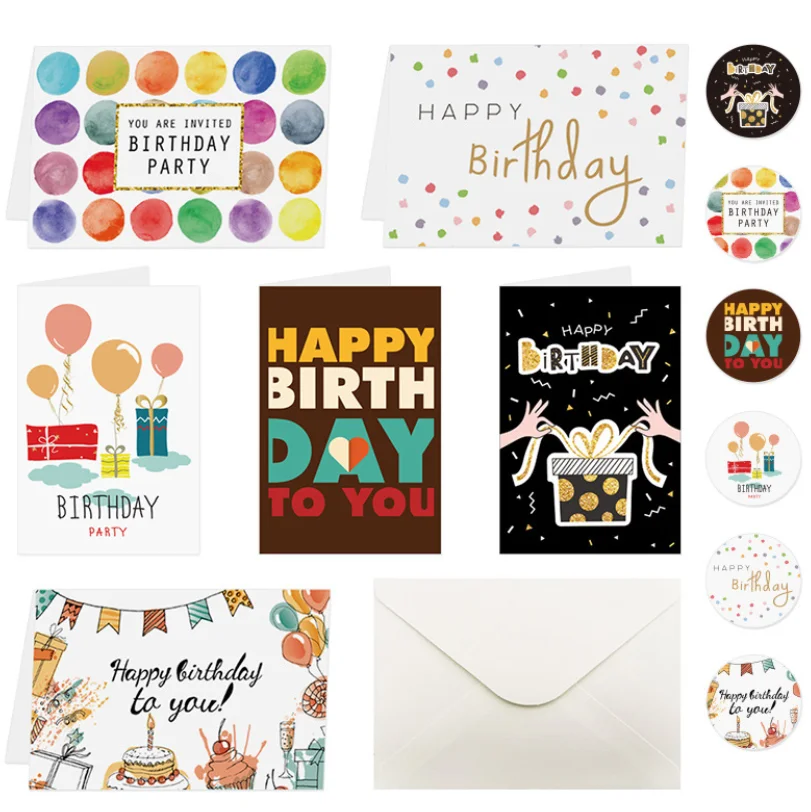 【6 PCS】Happy Birthday Card with Envelope Birthday Party Supplies Surprise Bouguet Gift
【6 PCS】Happy Birthday Card with Envelope Birthday Party Supplies Surprise Bouguet Gift