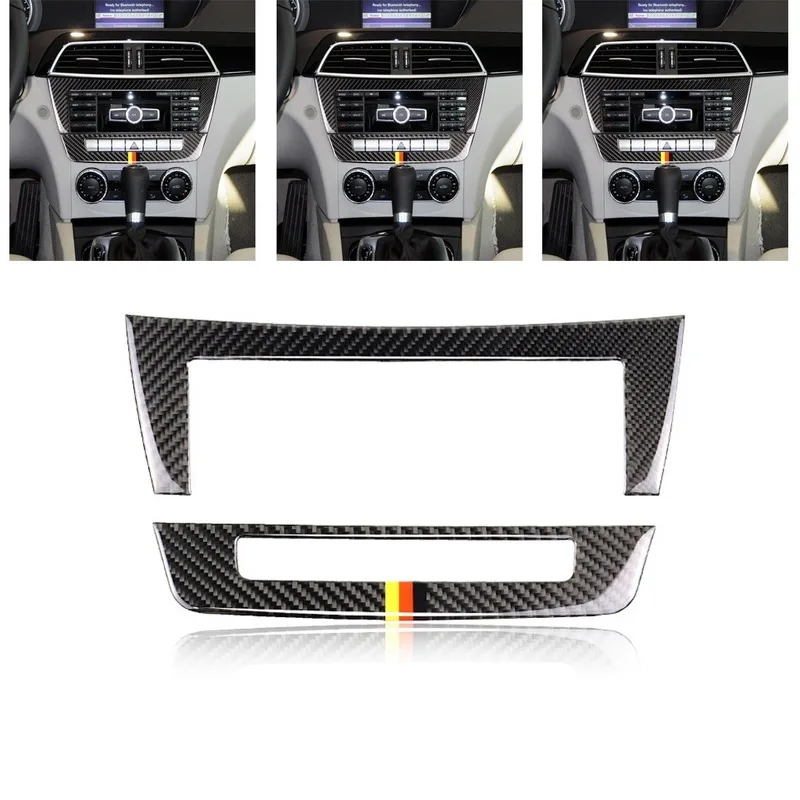 Mutips car center console CD panel cover frame carbon fiber sticker accessories decoration for Mercedes C class W204 2011-2013
Mutips car center console CD panel cover frame carbon fiber sticker accessories decoration for Mercedes C class W204 2011-2013