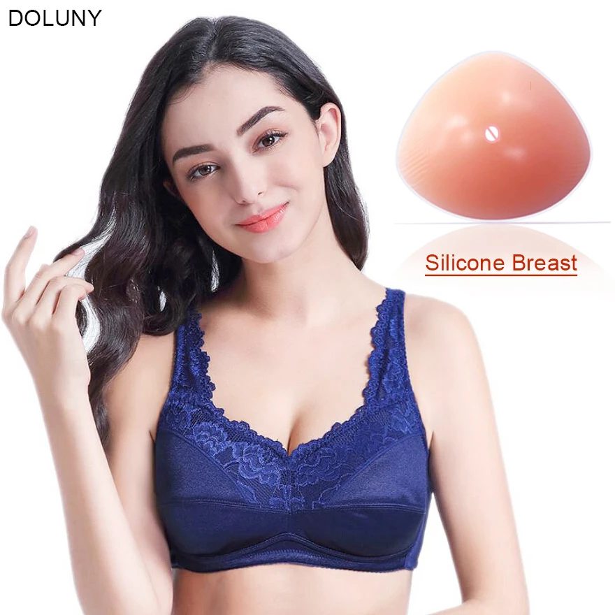 Silicone Breast and Blue Mastectomy Bra has Pocket to insert the Triangle Fake Breast Forms Boobs Prosthesis D30
Silicone Breast and Blue Mastectomy Bra has Pocket to insert the Triangle Fake Breast Forms Boobs Prosthesis D30