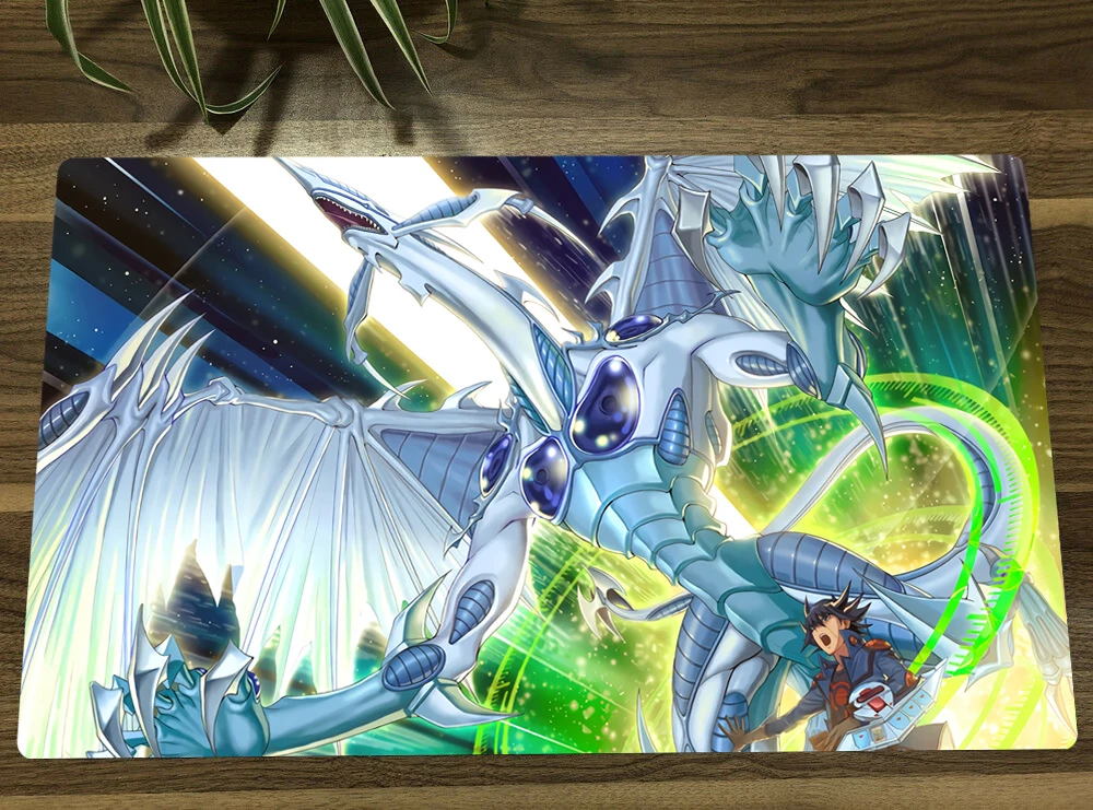 Коврик для мыши YuGiOh Stardust Dragon TCG аниме игровой коврик торговых карт на заказ