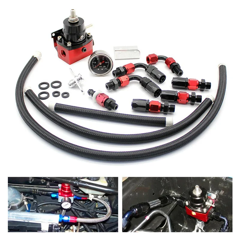 Регулируемый комплект регулятора давления топлива, автомобильные аксессуары, универсальный psi Guage AN 6 фитингов с шлангом, фитинги, манометр
Регулируемый комплект регулятора давления топлива, автомобильные аксессуары, универсальный psi Guage AN 6 фитингов с шлангом, фитинги, манометр