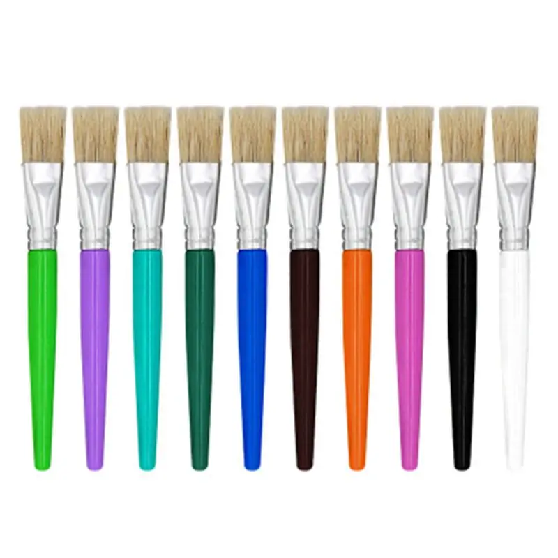 10/20pcs Paint Bristle Brush for Children Oil Watercolor Painting Plastic Handle M17F
10/20pcs Paint Bristle Brush for Children Oil Watercolor Painting Plastic Handle M17F