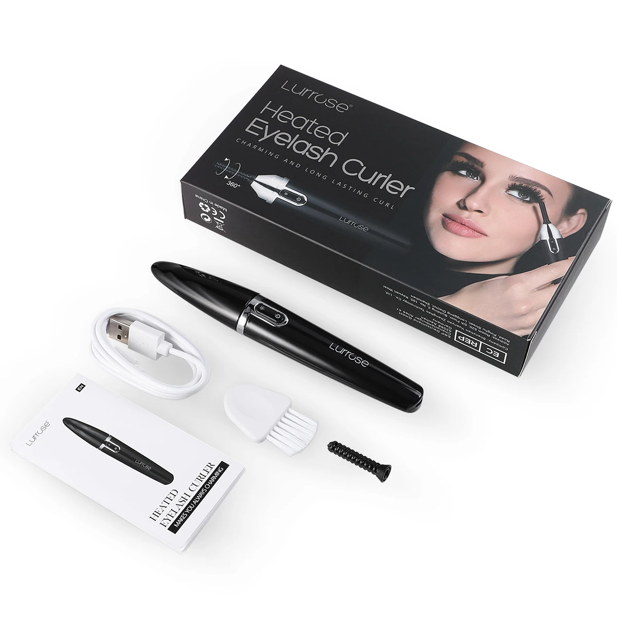 Lasting Mini 360 Degree Spin Heated Eyelash Curler USB Rechargeable Curler Electric Eyelash Curler For Ladies
Lasting Mini 360 Degree Spin Heated Eyelash Curler USB Rechargeable Curler Electric Eyelash Curler For Ladies