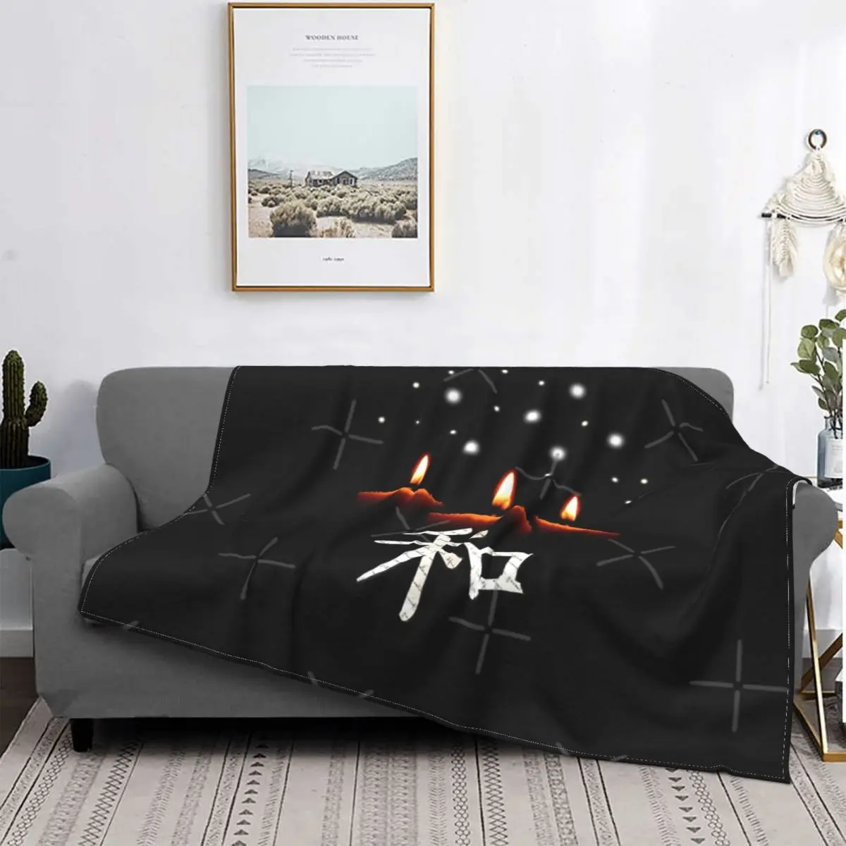 Kanji Peace Candles Design Blanket Bedspread Bed Plaid Muslin Beach Towel Hooded Blanket Receiving Blankets
Kanji Peace Candles Design Blanket Bedspread Bed Plaid Muslin Beach Towel Hooded Blanket Receiving Blankets