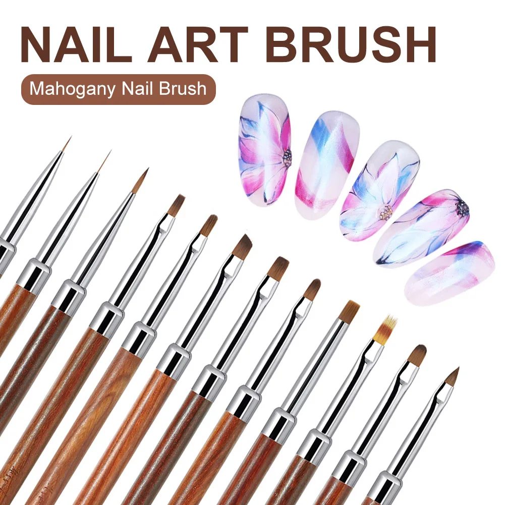 1pc Nail Art Brush Nail Liner Painting Brush Acrylic UV Gel Pen Stripe Flower Painting Drawing Pen Manicure Tool
1pc Nail Art Brush Nail Liner Painting Brush Acrylic UV Gel Pen Stripe Flower Painting Drawing Pen Manicure Tool