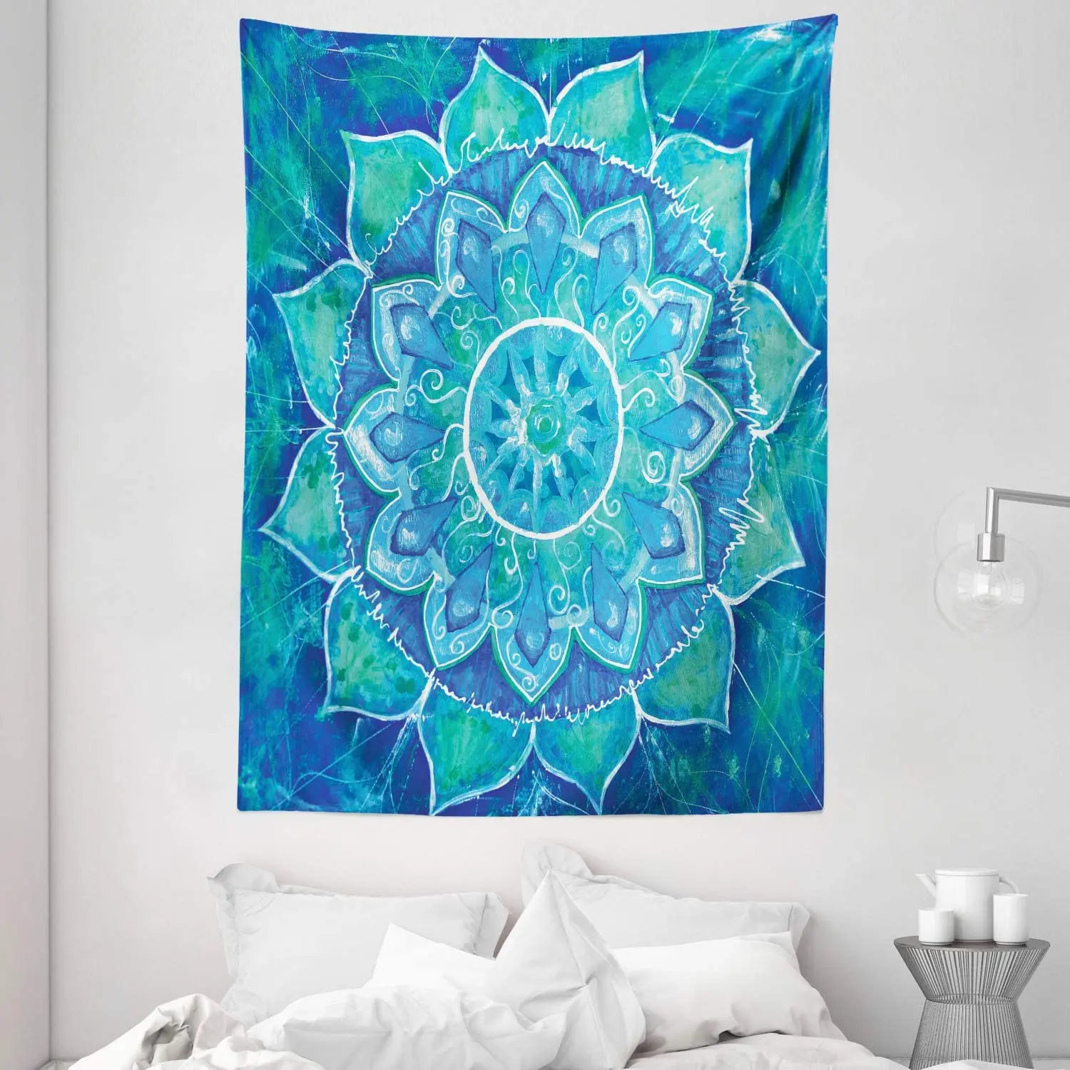 Mandala Tapestry Hand Drawn Style with Grungy Modern Art Design Wall Hanging for Bedroom Living Room
Mandala Tapestry Hand Drawn Style with Grungy Modern Art Design Wall Hanging for Bedroom Living Room