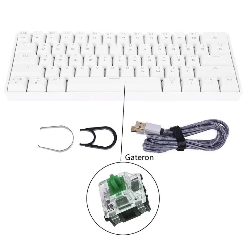 SK61 Mini Portable 60% Mechanical Keyboard Gateron optical Switches RGB Backlit Hot Swappable Wired Gaming Keyboard for PC Mac
SK61 Mini Portable 60% Mechanical Keyboard Gateron optical Switches RGB Backlit Hot Swappable Wired Gaming Keyboard for PC Mac