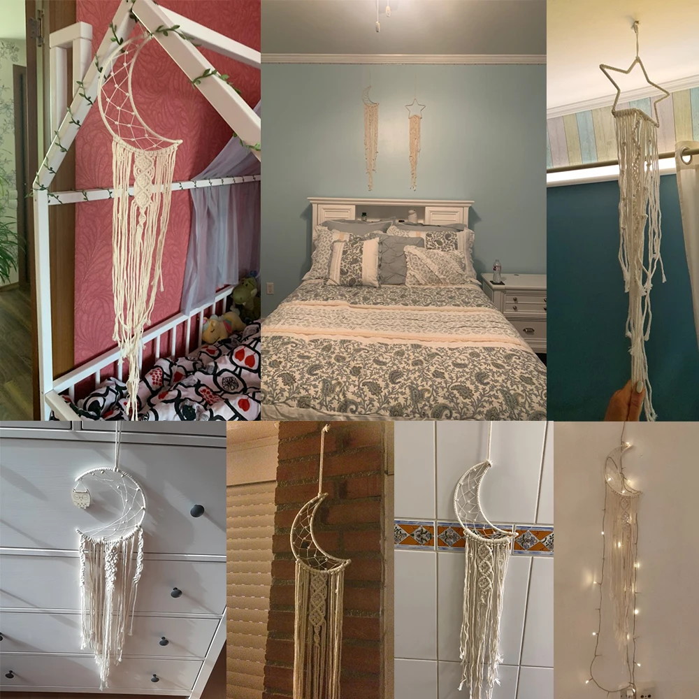 Moon And Star Macrame Tapestry Wall Boho Decor Leaf Macrame Wall Hanging Room Decoration Farmhouse Dorm Room Decor Gift
Moon And Star Macrame Tapestry Wall Boho Decor Leaf Macrame Wall Hanging Room Decoration Farmhouse Dorm Room Decor Gift