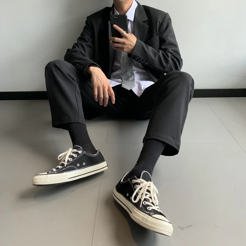 Мужские повседневные брюки в западном стиле 2019 мужские деловые хлопковые