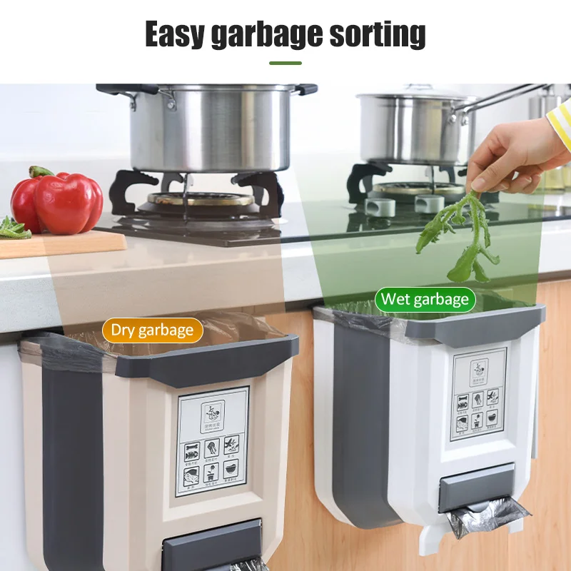 New Product Foldable Kitchen Trash Can Kitchen Cabinet Trash Door Hanging Trash Can Car Trash Can Toilet Garbage Waste Storage
New Product Foldable Kitchen Trash Can Kitchen Cabinet Trash Door Hanging Trash Can Car Trash Can Toilet Garbage Waste Storage