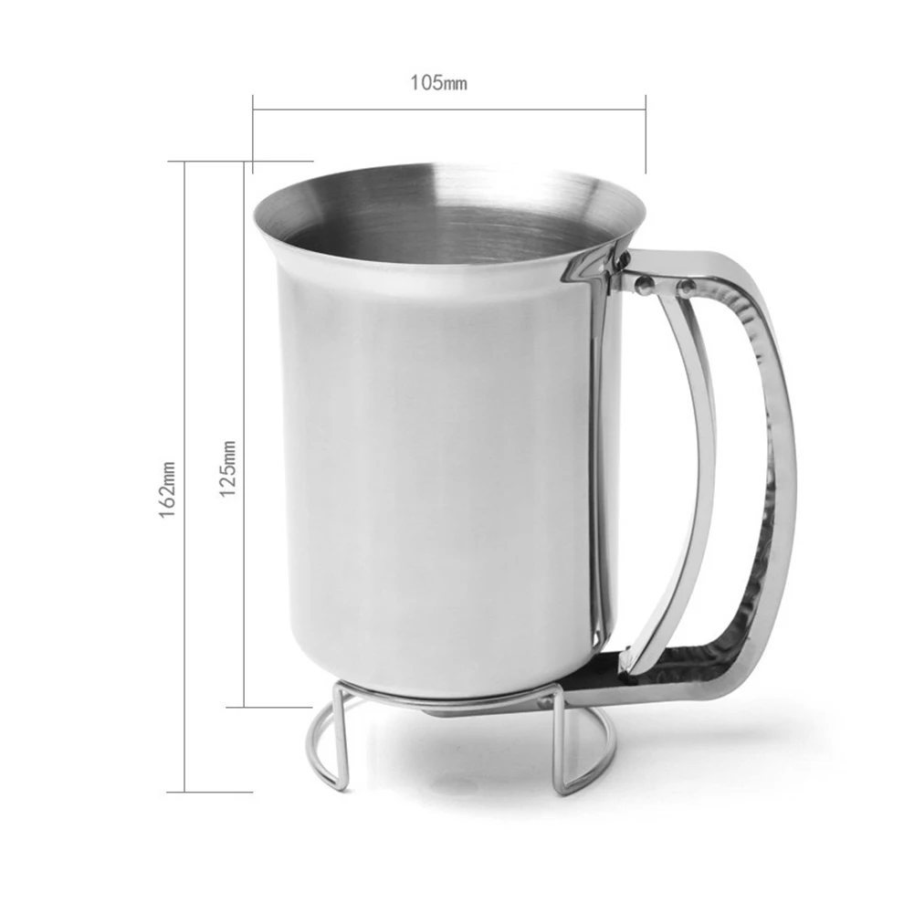 Handheld Stainless Steel Cupcake Batter Dispenser Mixing Batter Separator Pancake Maker Measuring Cup Home Kitchen Baking Tools 
Handheld Stainless Steel Cupcake Batter Dispenser Mixing Batter Separator Pancake Maker Measuring Cup Home Kitchen Baking Tools