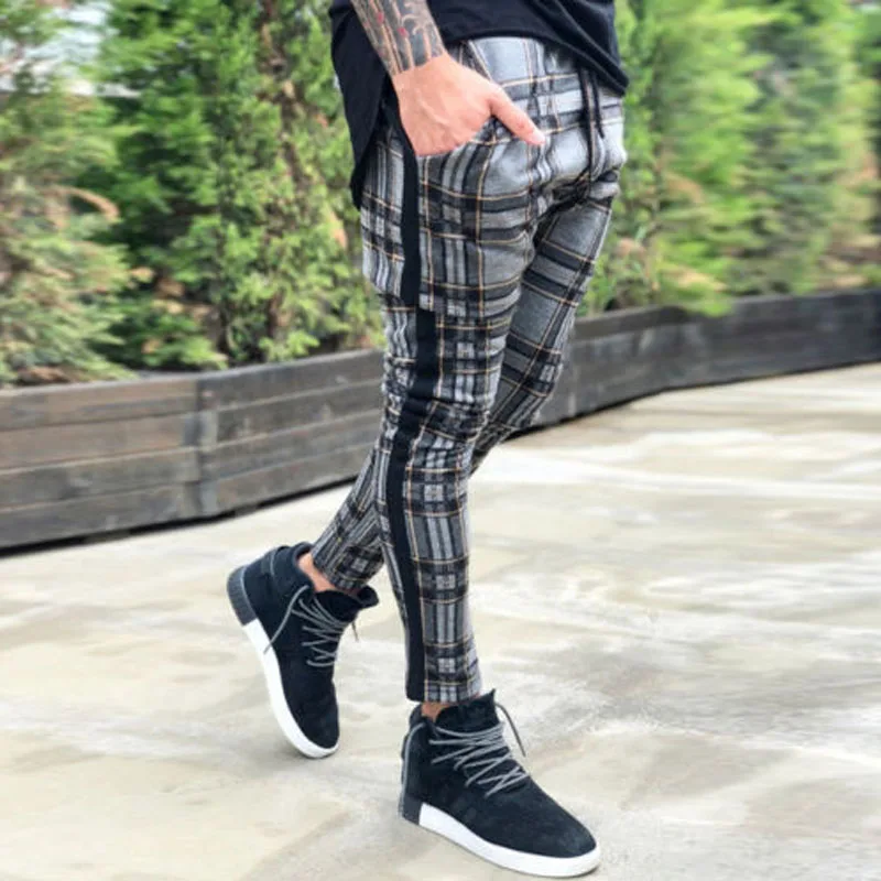 2022 Spring Plaid Print Patchwork Pants Men Casual Drawstring Mid Waist Trousers Autumn Pocket Streetwear Male Leggings Harajuku
2022 Spring Plaid Print Patchwork Pants Men Casual Drawstring Mid Waist Trousers Autumn Pocket Streetwear Male Leggings Harajuku