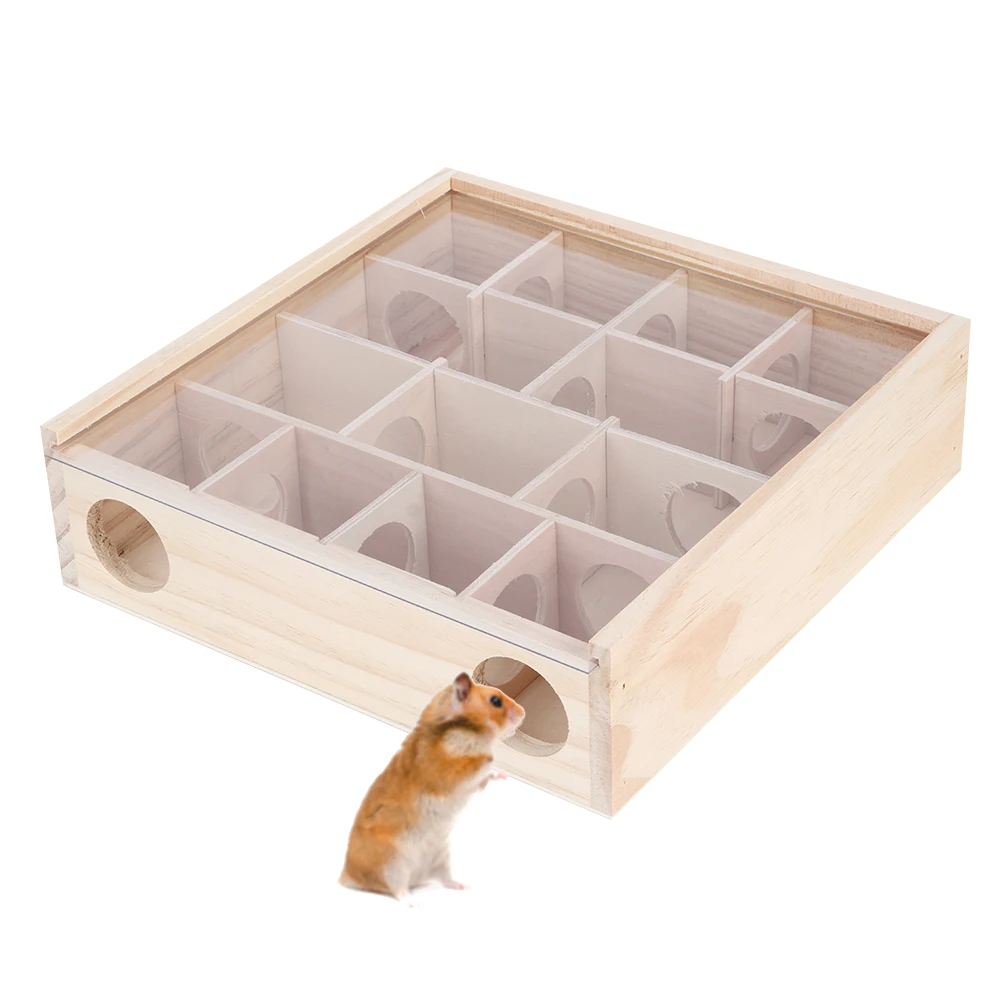 Hamster Maze Mouse Mice Natural Wood Interactive Intelligent Pet Toy With Acrylic Glass Perfect For Small Pets To Relax
Hamster Maze Mouse Mice Natural Wood Interactive Intelligent Pet Toy With Acrylic Glass Perfect For Small Pets To Relax