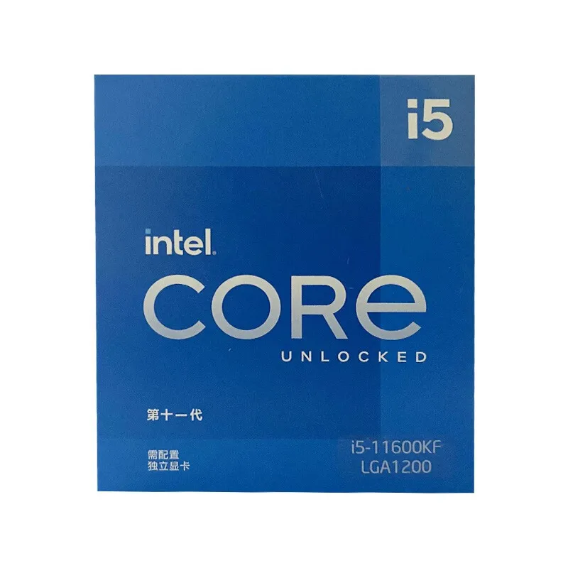 

Original Intel Core i5-11600KF Processor 12M Cache up to 4.90GHz 6-Cores 12-Threads TDP-125W LGA1200 i5 11600KF Desktop CPU