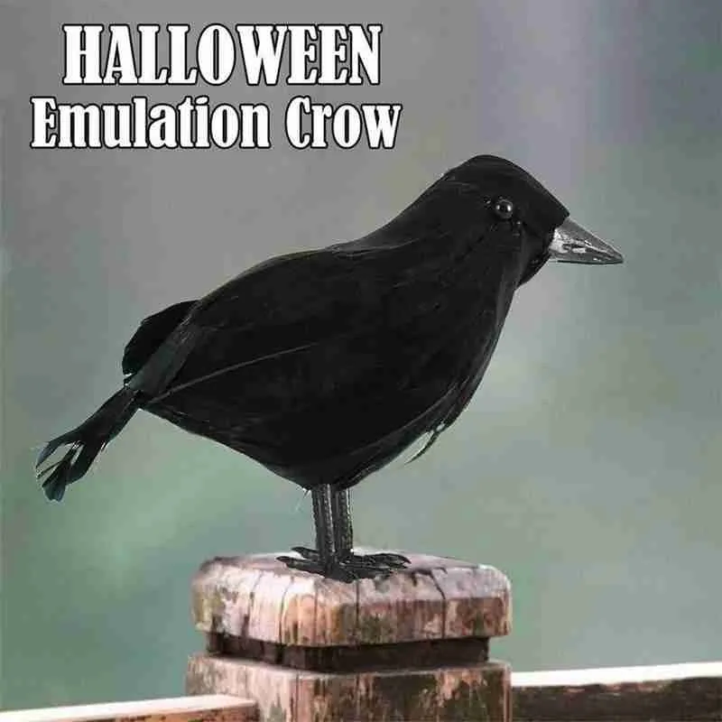 Искусственная черная ворона модель животного искусственная птица Ворон