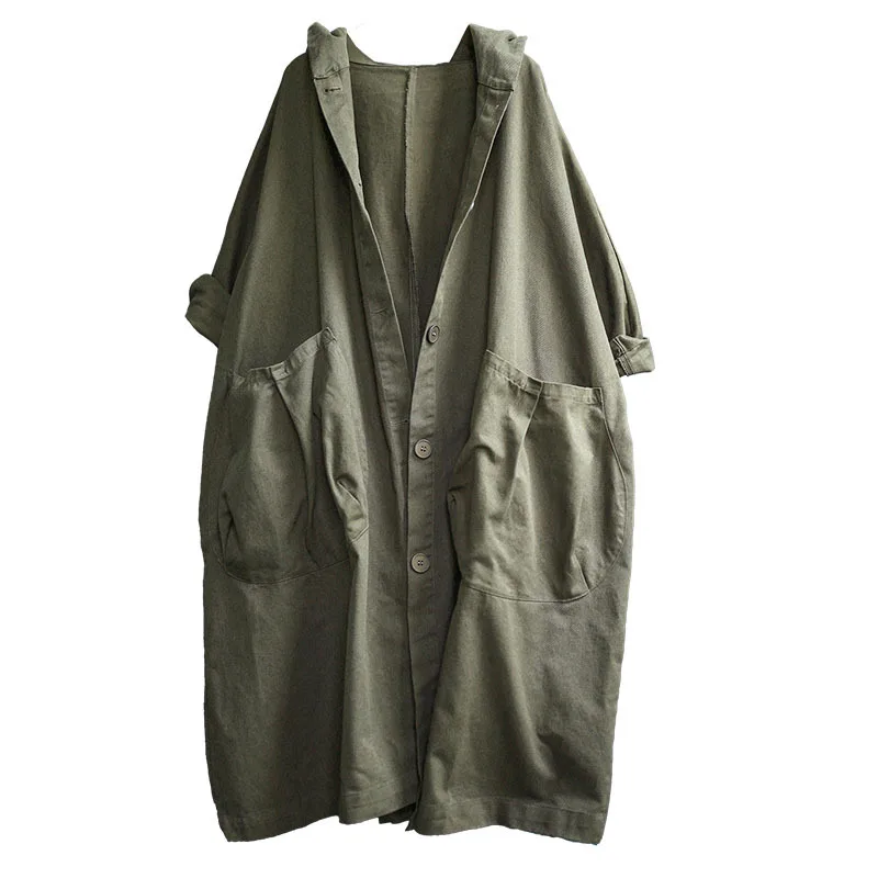 Autumn New Korean Plus Size Women's Button Hooded Windbreaker Jacket Winter Clothes Women Outer Wear
Autumn New Korean Plus Size Women's Button Hooded Windbreaker Jacket Winter Clothes Women Outer Wear