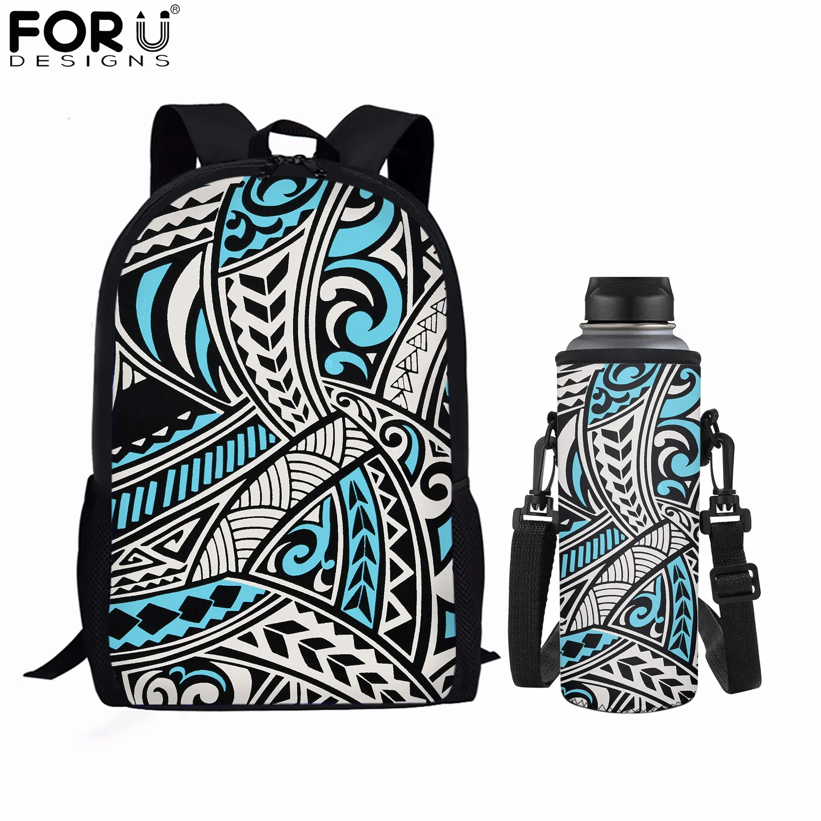 FORUDESIGNS Hot Polynesian Tribal Design Schoolbag Fashion 2pcs School Backpacks Cup Case Set Pouch Holder Sleeve Covers Satchel
FORUDESIGNS Hot Polynesian Tribal Design Schoolbag Fashion 2pcs School Backpacks Cup Case Set Pouch Holder Sleeve Covers Satchel