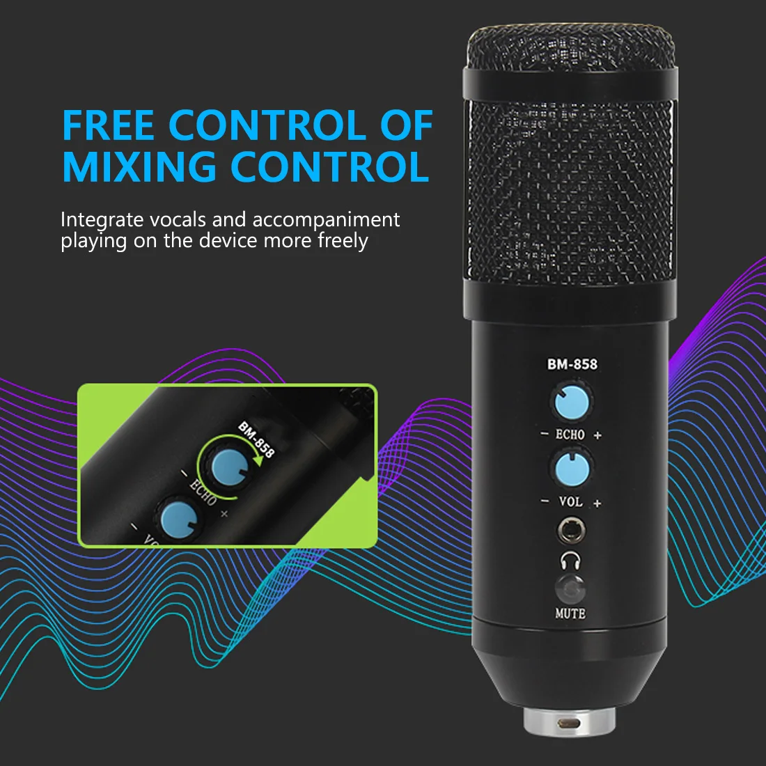 Professional Microphone Condenser Sound Recording Microphone 3.5Mm Wired Kits With Shock Mount For computer Studio Record
Professional Microphone Condenser Sound Recording Microphone 3.5Mm Wired Kits With Shock Mount For computer Studio Record