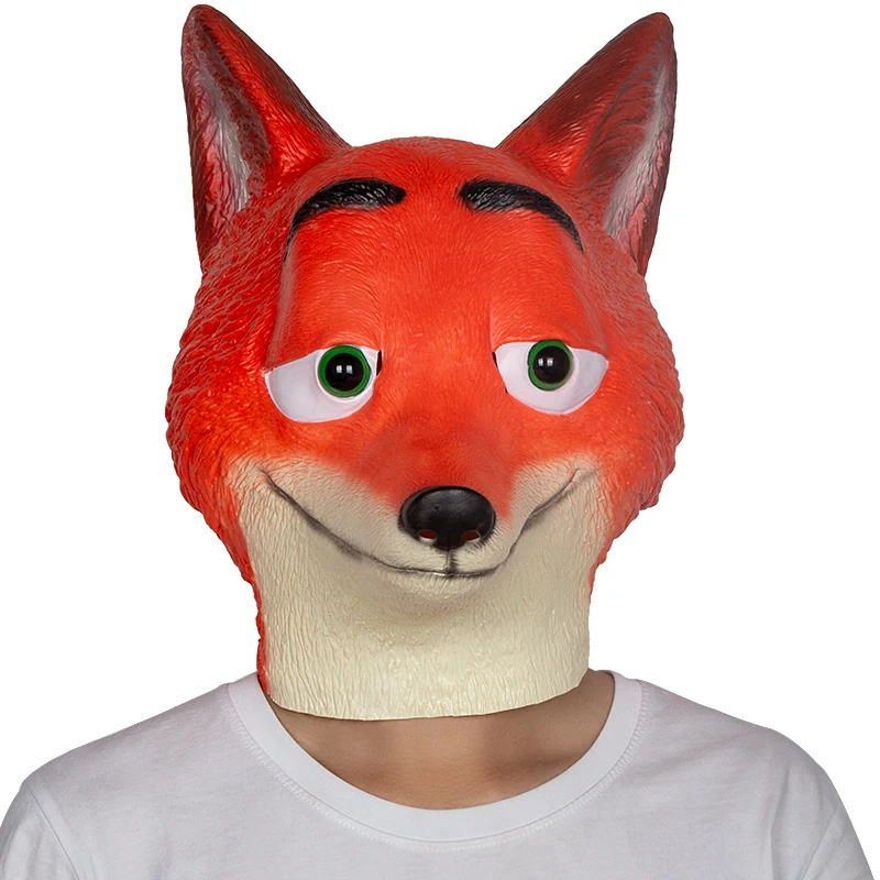 Red Fox Nick Latex Mask Halloween Fancy Dress Party Costume Props Cosplay Realistic Animal Headgear
Red Fox Nick Latex Mask Halloween Fancy Dress Party Costume Props Cosplay Realistic Animal Headgear