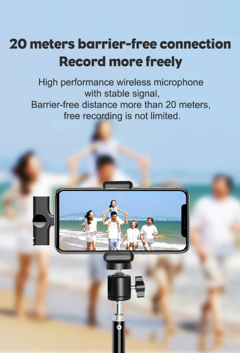 Wireless Lavalier Microphone Portable Audio Video Recording Mini Mic For IPhone Android Live Broadcast Gaming Phone Microfonoe
Wireless Lavalier Microphone Portable Audio Video Recording Mini Mic For IPhone Android Live Broadcast Gaming Phone Microfonoe