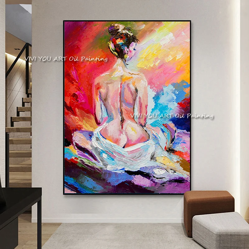 The Naked Plentiful Woman Girl Color Original Abstract Modern Thick Oil Painting On Canvas Handpainted Textured Wall Art Decor
The Naked Plentiful Woman Girl Color Original Abstract Modern Thick Oil Painting On Canvas Handpainted Textured Wall Art Decor