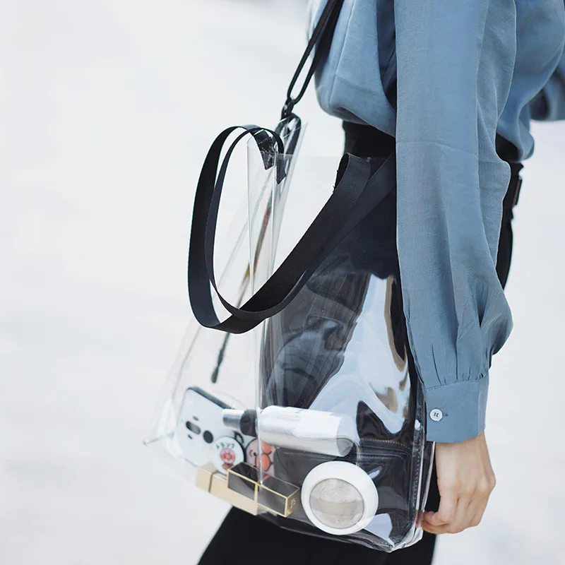 New Transparent Bag for Women Clear Shoulder Bag Female Handbags Women Versatile Messenger Bag Shoulder Fashion Bag
New Transparent Bag for Women Clear Shoulder Bag Female Handbags Women Versatile Messenger Bag Shoulder Fashion Bag