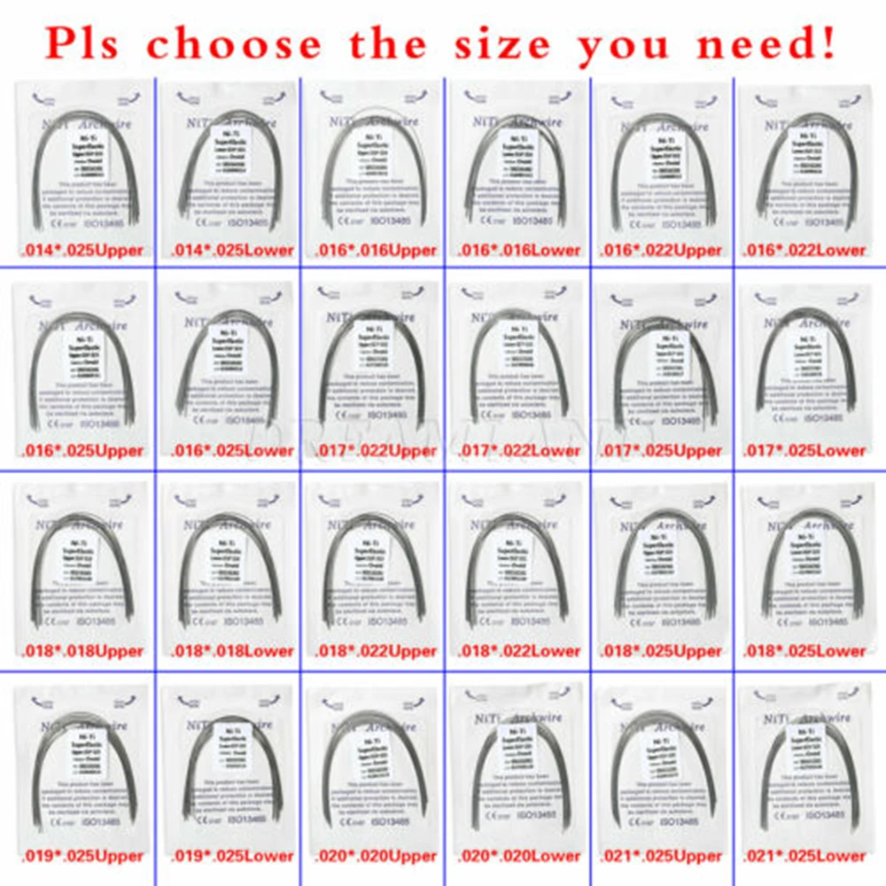 5bags Dental Orthodontic Ortho Super Elastic Niti Rectangular Arch Wires Ovoid / Oval Used For Dental Orthodontic Treatment
5bags Dental Orthodontic Ortho Super Elastic Niti Rectangular Arch Wires Ovoid / Oval Used For Dental Orthodontic Treatment