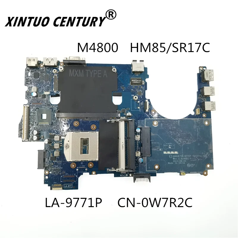 CN-0W7R2C 0W7R2C W7R2C LA-9771P For DELL Latitude M4800 Laptop Motherboard VAQ10 Tested 100% work
CN-0W7R2C 0W7R2C W7R2C LA-9771P For DELL Latitude M4800 Laptop Motherboard VAQ10 Tested 100% work
