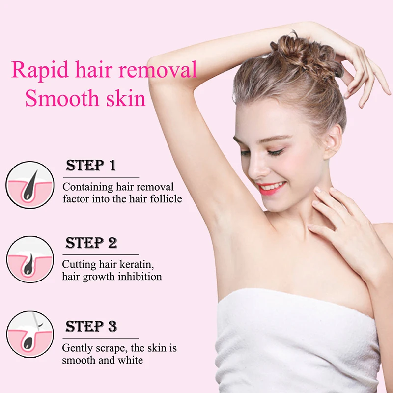 3 Minutes Quick Hair Removal Cream Snail Collagen Smooth Skin Painless Arms Legs Back Hair Shaving Cream Inhibition Hair Growth
3 Minutes Quick Hair Removal Cream Snail Collagen Smooth Skin Painless Arms Legs Back Hair Shaving Cream Inhibition Hair Growth