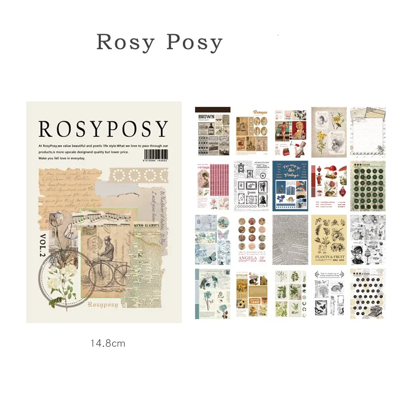 20Page Rosy Posy Design Scrapbooking Big Book Paper Stickers Set Stationery DIY Craft Diary Decoration Household Supplies 
20Page Rosy Posy Design Scrapbooking Big Book Paper Stickers Set Stationery DIY Craft Diary Decoration Household Supplies