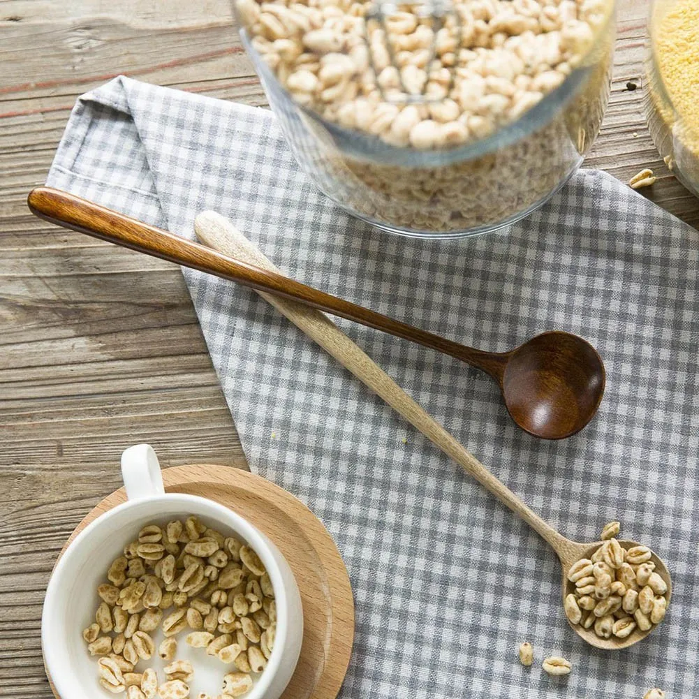 Stirring Wooden Spoon Solid Color Japanese Style Tableware Natural Environmental Protection Long Handle Seasoning Spoon
Stirring Wooden Spoon Solid Color Japanese Style Tableware Natural Environmental Protection Long Handle Seasoning Spoon